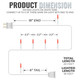 100 Red Christmas Lights on a White Wire String, UL Approved for Indoor/Outdoor Use, 18' Lighted Length, 20' Total Length 100 Red Christmas Lights on a White Wire String, UL Approved for Indoor/Outdoor Use, 18' Lighted Length, 20' Total Length